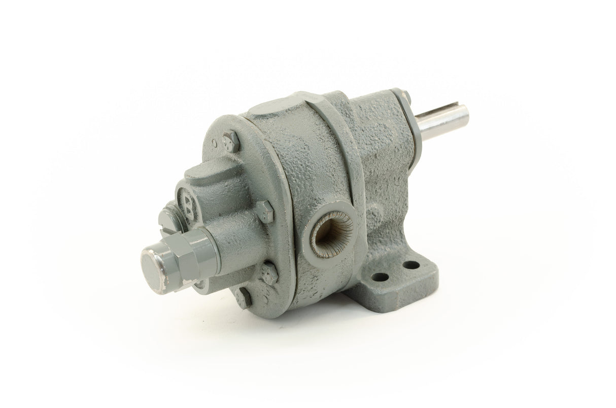 Brown & Sharpe/BSM 2S Gear Pump, 1/2" Threaded Ports, Foot Mounted, Relief Valve (New)