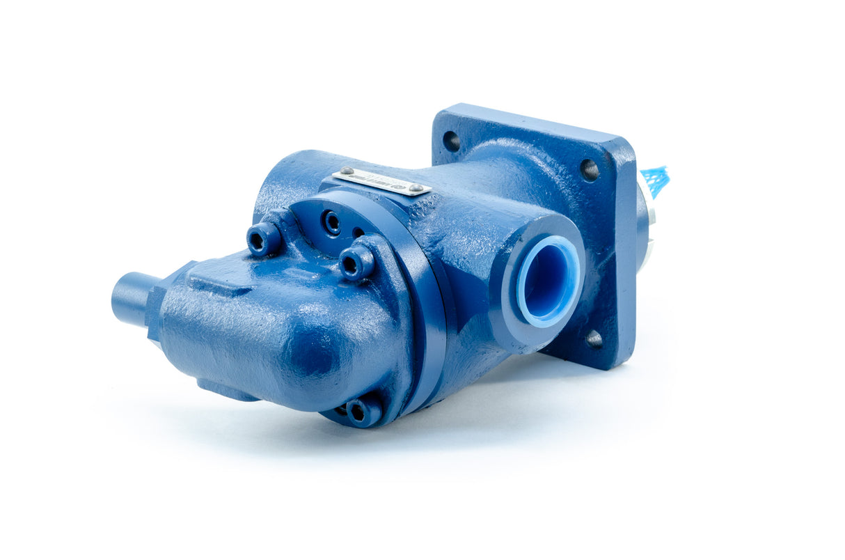 Internal gear pump with threaded ports and relief valve