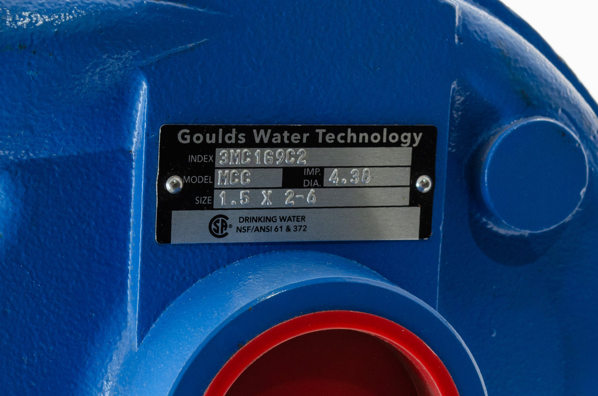 Goulds MCC 1.5x2-6 Pump, 4.38" Impeller (New)