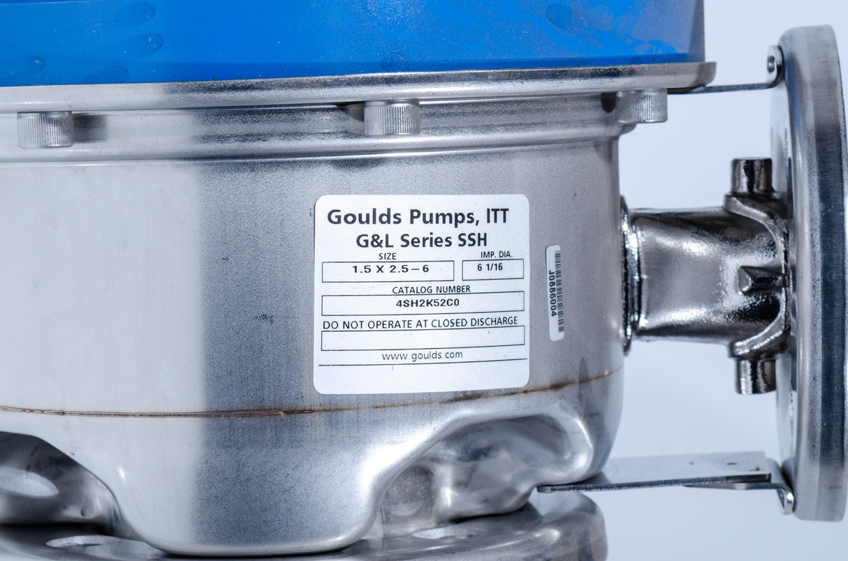 Goulds SSH 1.5x2.5-6 Pump, 4SH2K52CO, 6.06" Impeller (New)