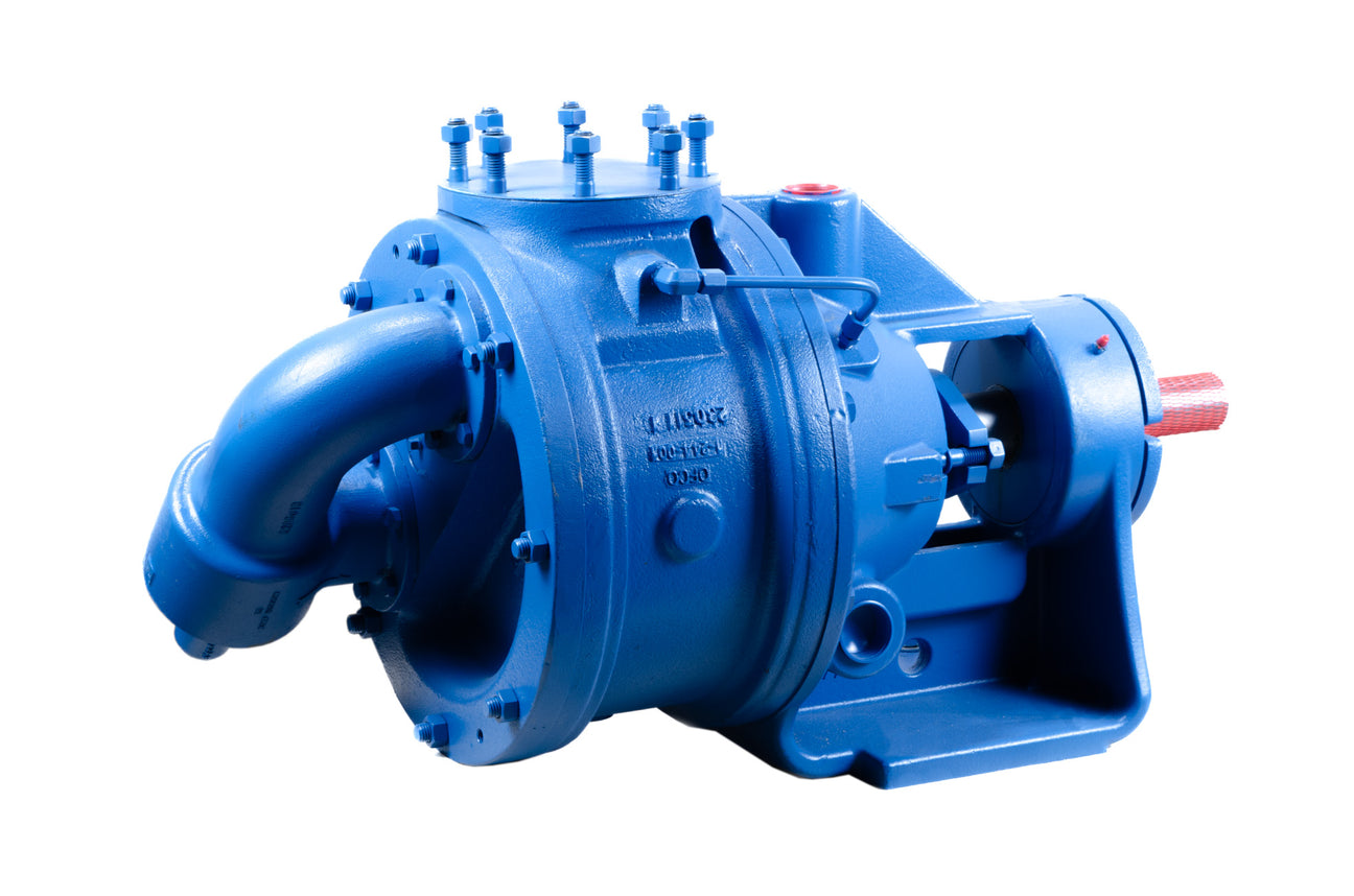 Large gear pump with relief valve